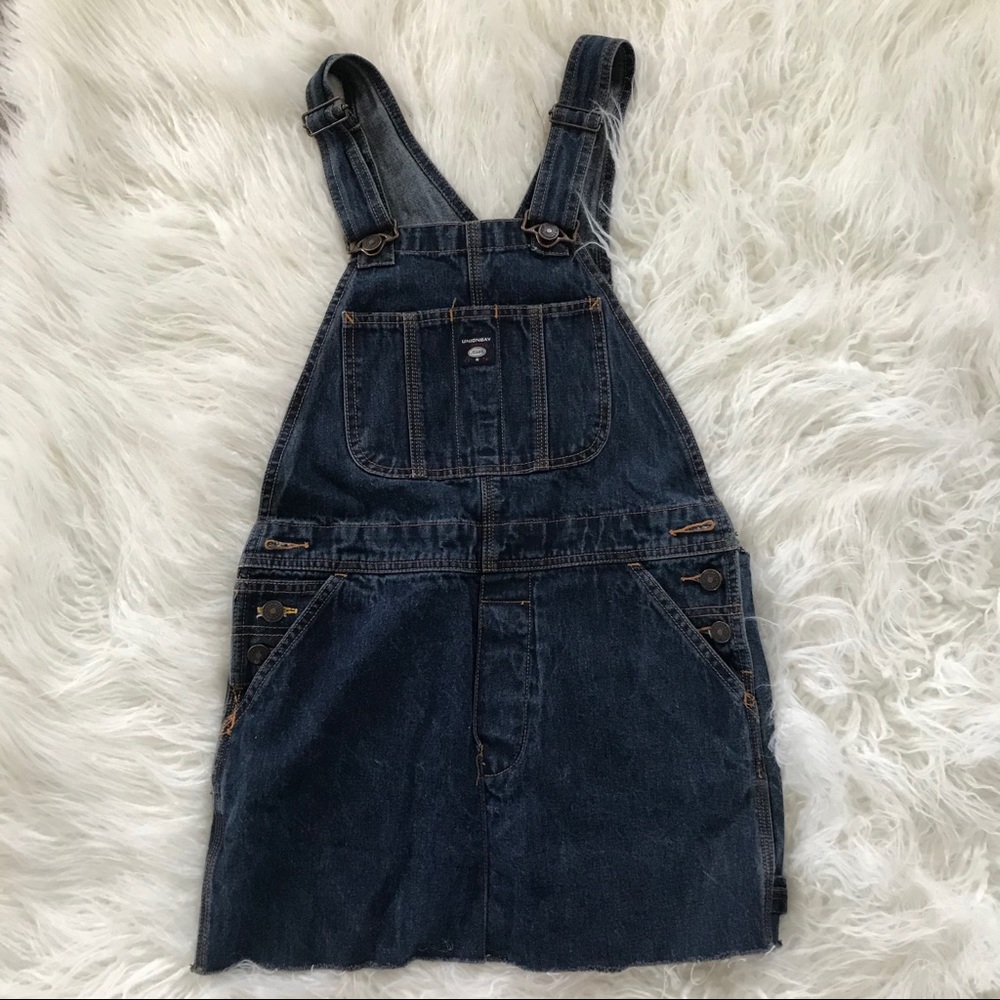 UNIONBAY || denim skirt overalls
